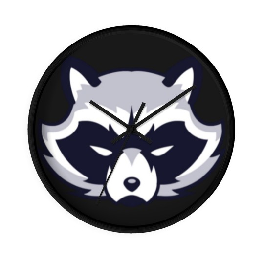 Discover Angry Raccoon - Raccoon - Wall Clocks