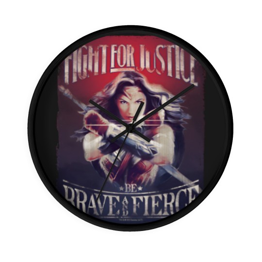 Discover Wonder Woman Fight For Justice Wall Clocks