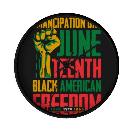 Discover Juneteenth Wall Clocks Women Juneteenth