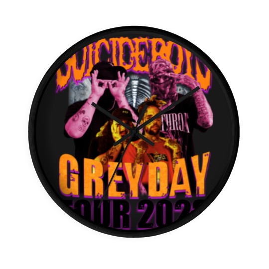 Discover Suicideboys Rap Wall Clocks, Grey Day 2023 World Tour Vintage 90s