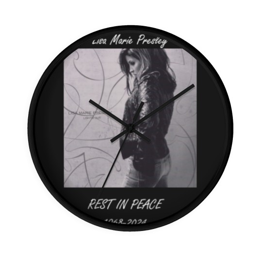 Discover RIP Lisa Marie Presley Wall Clocks, Lisa Marie Presley 1968-2023 Wall Clocks, RIP LMP Wall Clocks, Lisa Marie Presley Wall Clocks