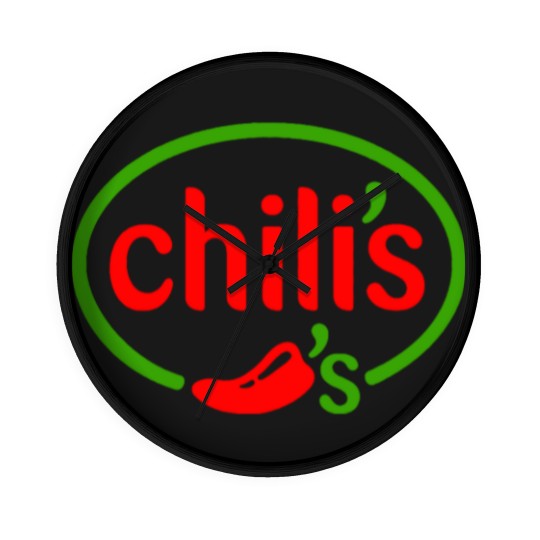 Discover Chili's Restaurant Logo Wall Clocks