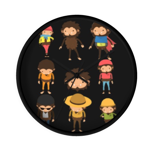 Discover Sneaky Sasquatch Poster Wall Clocks