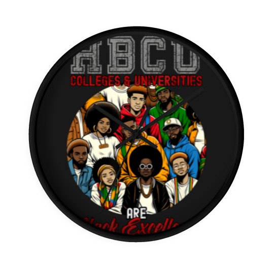 Discover hbcu excellence colleges and universities grad alumni Wall Clocks