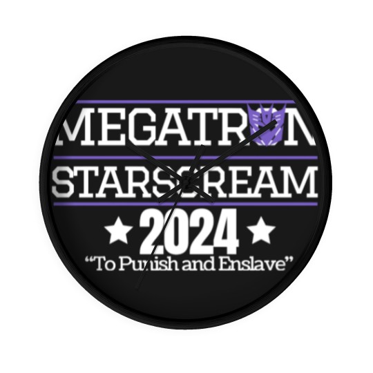 Discover Megatron Starscream 2024 Wall Clocks, Transformers, Decepticons, Funny Poltical Wall Clocks