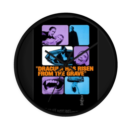 Discover Dracula Has Risen from the Grave 1969 Wall Clocks