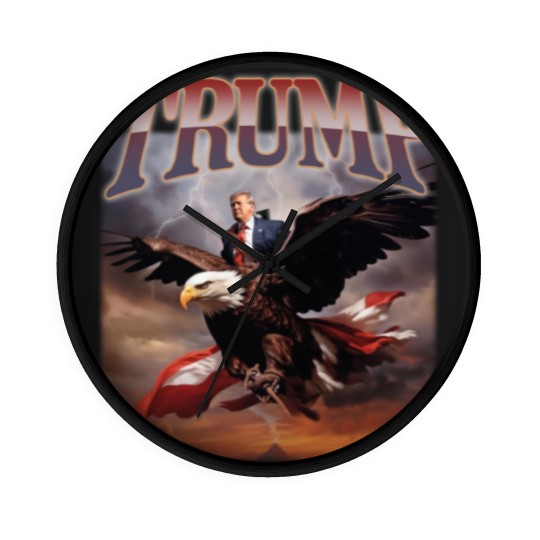 Discover Donald Trump Eagle Wall Clocks Top Funny Election Campaign 2024