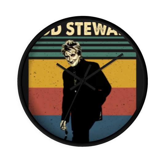 Discover Rod Stewart Retro Vintage Wall Clocks, Rod Stewart Gift Wall Clocks