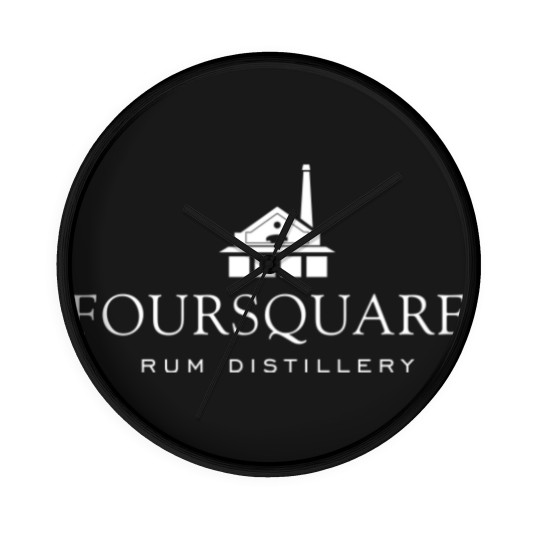 Discover Foursquare Rum Distillery - Dark Colours Abstract Pattern V1 Graphic Wall Clocks