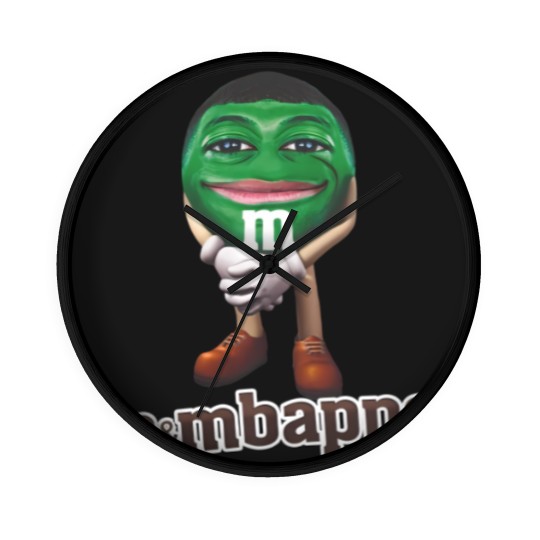 Discover M&Mbappe Kylian Mbappe Funny Meme Wall Clocks,  Mbape Football Parody Fan Gift