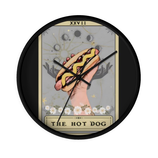 Discover Hot Dog Tarot Card Wall Clocks, Hot Dog Wall Clocks, Funny Hot Dog Wall Clocks Hot Dog Lover Wall Clocks Game day Wall Clocks Food Wall Clocks Hotdog Wall Clocks