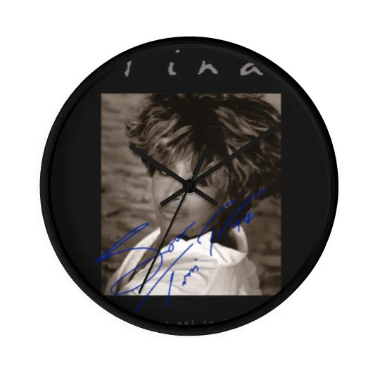 Discover Retro Signature Tina Turner Wall Clocks Short Sleeve Unisex Wall Clocks Wall Clocks For Men Women
