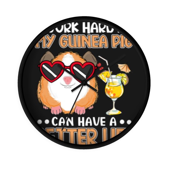 Discover GP Guinea Pig Funny Guinea Pig Guinea Pig Wall Clocks