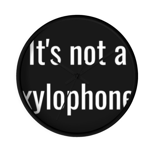 Discover It's not a xylophone Wall Clocks
