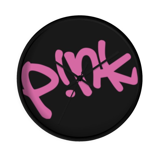 Discover Pink Summer Wall Clocks, Pink Singer Wall Clocks, Pink Merch Tour Wall Clocks