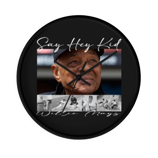 Discover Say Hey Kid - Willie Mays Wall Clocks