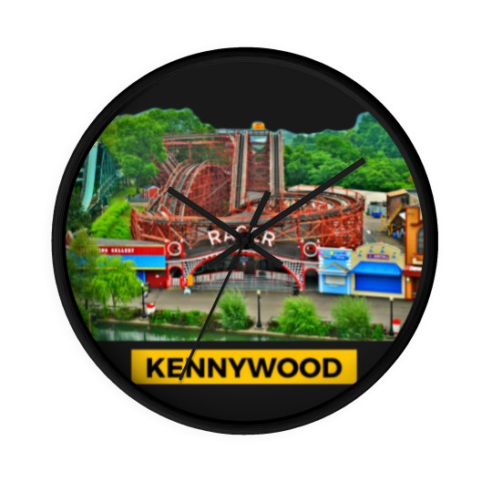 Discover Kennywood amusement park Wall Clocks