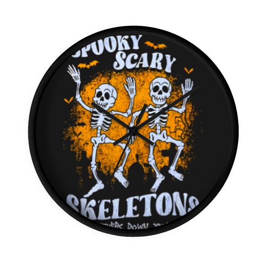 Discover spooky scary skeletons send shivers down your spine Wall Clocks