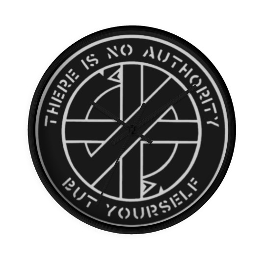 Discover Crass - There Is No  Authority But Yourself Wall Clocks