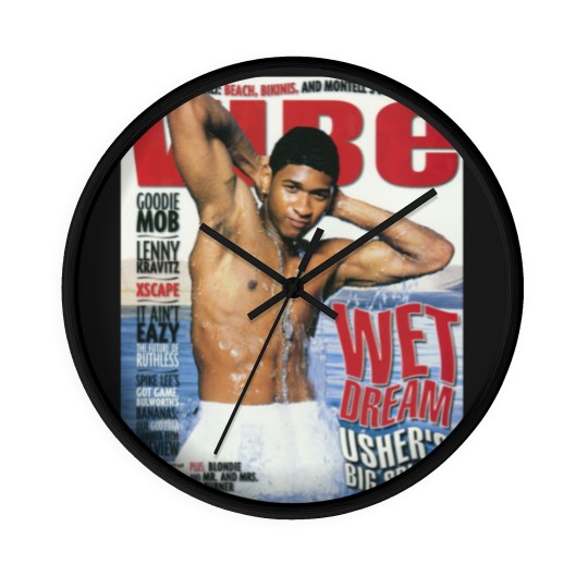 Discover Usher Cover Wall Clocks, Usher Album Wall Clocks, Retro Usher Wall Clocks