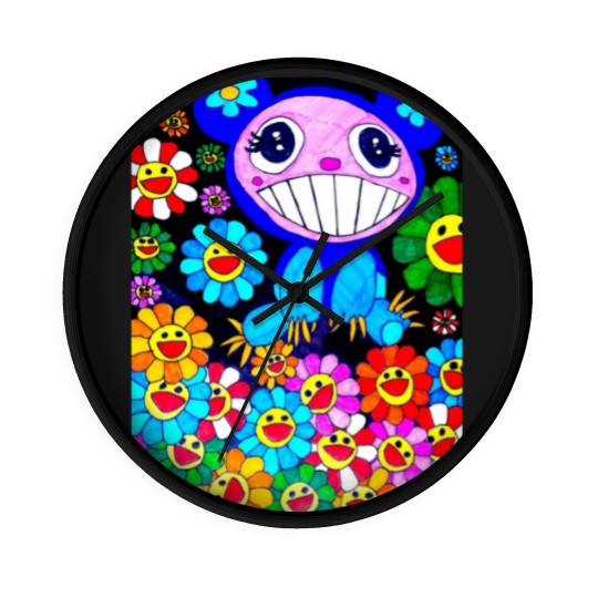 Discover Murakami paint art Canvas Print Wall Clocks