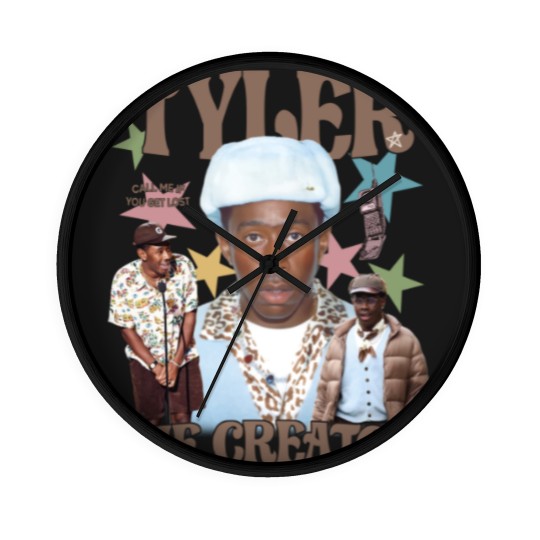 Discover Tyler The Creator Graphic Wall Clocks, Vintage 90s Style Graphic Wall Clocks