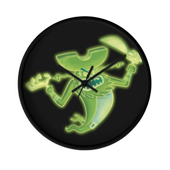 Discover Spongebobb Squarepants Neon Glowing Flying Dutchman Wall Clocks