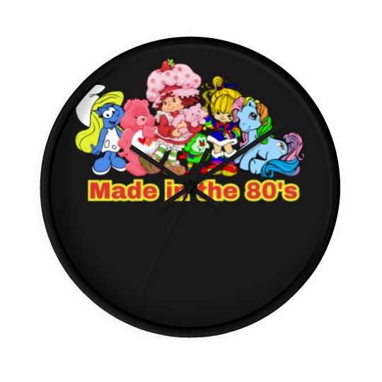 Discover Made in the 80's, 80's Kid, 80's Baby, 80's Cartoon Wall Clocks