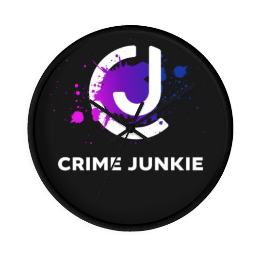 Discover Crimes Junkie Merch Wall Clocks