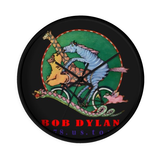 Discover Vintage 1988 Bob Dylan Wall Clocks Classic Wall Clocks