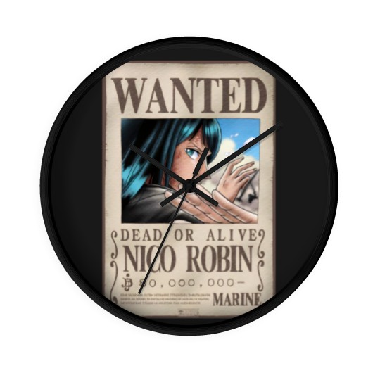 Discover WANTED NICO ROBIN Wall Clocks
