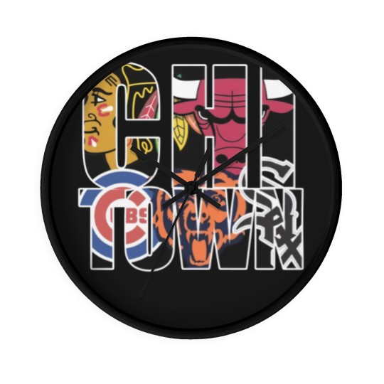 Discover Chicago Wall Clocks - Chi town chicago sports Wall Clocks