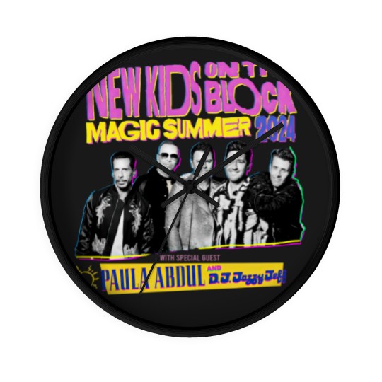 Discover NK on The Block The Magic Summer Tour 2024 Wall Clocks