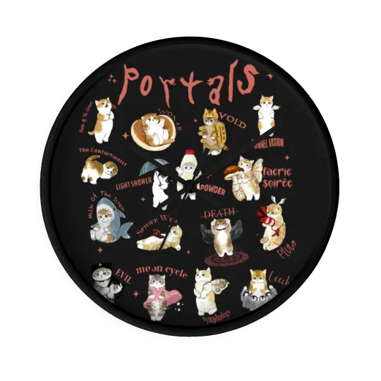 Discover Melanie Wall Clocks, Melanie Cat Portals Wall Clocks, Retro Portals Tour