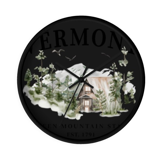 Discover Unisex Vermont Green Mountain State Wall Clocks Wall Clocks Wall Clocks