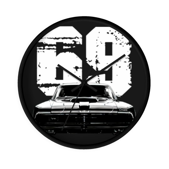 Discover 1969 Mercury Cougar Front View with Year Wall Clocks