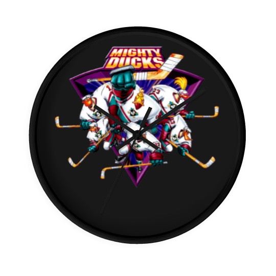 Discover the mighty ducks team Wall Clocks