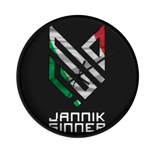 Discover Jannik Sinner - Italy Logo Wall Clocks