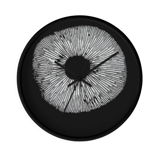 Discover Mycology Mushroom Spore Print Art Wall Clocks