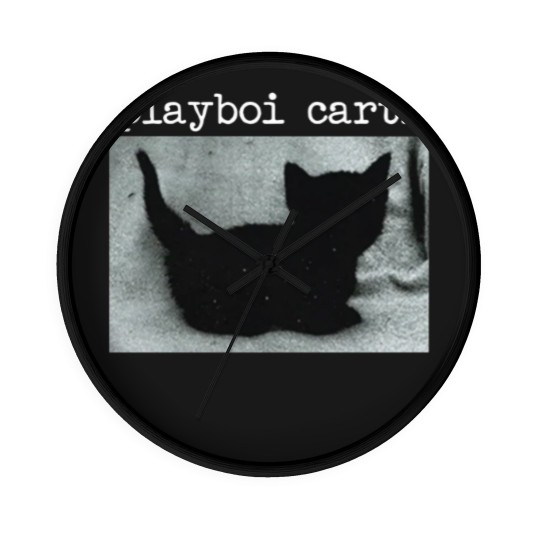Discover Playboi Carti Cat Wall Clocks Merch Meme Wall Clocks Tour Wall Clocks