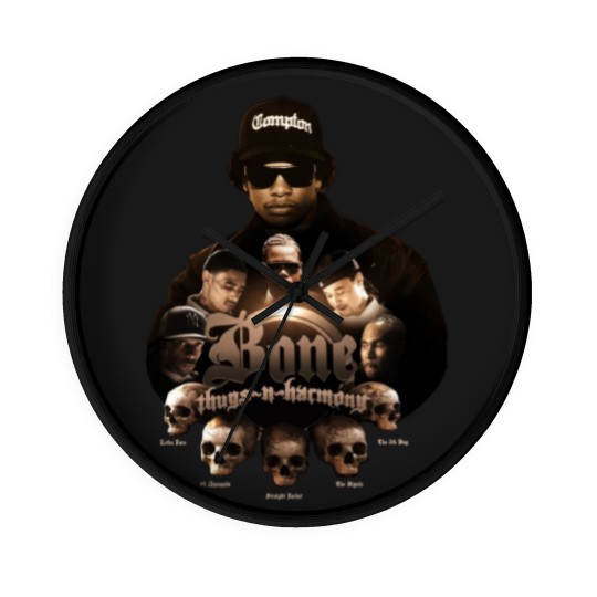 Discover Buy Bone Thugs N Harmony Light Up Men's Basic Short Sleeve Black Wall Clocks