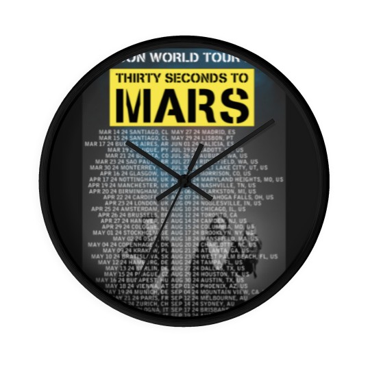 Discover THIRTY SECONDS TO MARS - SEASONS WORLD TOUR 2024 Wall Clocks