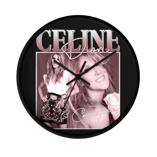 Discover Célines Dions Pop Music Diva Legend 80s Limited Wall Clocks