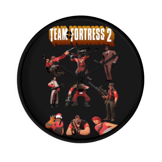 Discover Team fortress all characters classes with tf logo classic Wall Clocks Wall Clocks