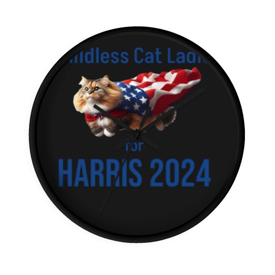 Discover Childless Cat Ladies for Harris 2024 Wall Clocks