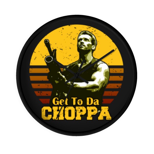 Discover Get To Da Choppa Wall Clocks