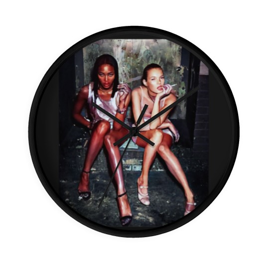 Discover NAOMI CAMPBELL AND KATE MOSS Wall Clocks