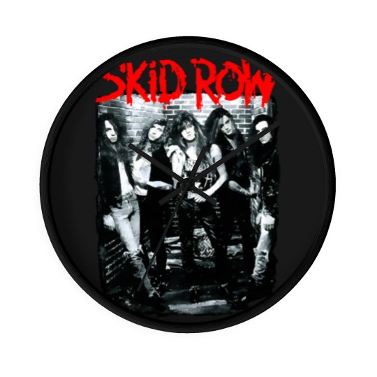 Discover Vintage Poster SKIDD ROW 90s Wall Clocks