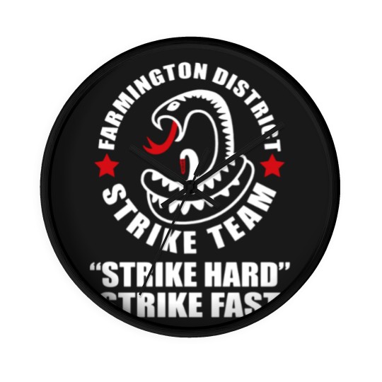 Discover Strike - farmington district strike team Wall Clocks
