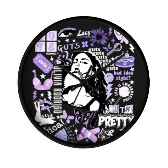 Discover Olivia Rodrigo Guts Wall Clocks, Guts Tour 2024 Wall Clocks